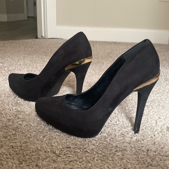 Black suede Pumps 7.5 - Picture 1 of 2